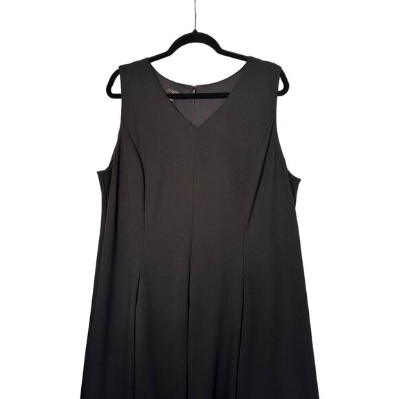 Talbots Black Dress with Cream Lace Trim - Picture 2 of 11